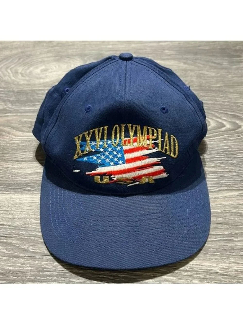 VTG Atlanta 1996 USA Olympics Baseball Cap America Hat Snapback 90s Embroidered